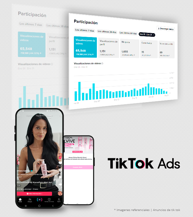 Pauta Digital - Tik Tok Ads - dable agencia digital - Anuncios referenciales